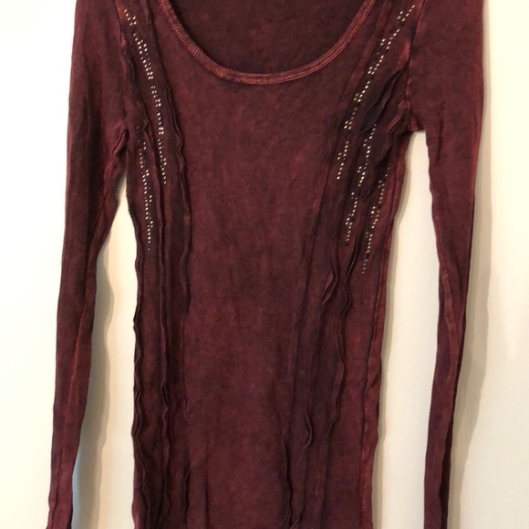 Embellished long sleeve Henley - Picture 3 of 4